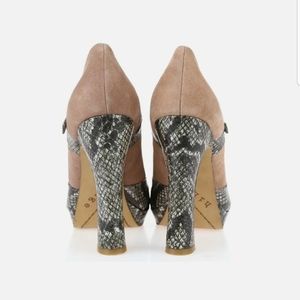 New Hinge Snake Mary Jane's Heels Nordstrom Rack Size 10